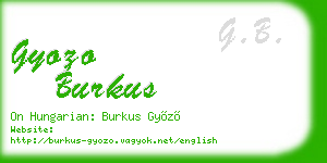 gyozo burkus business card
