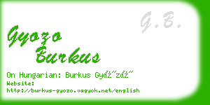 gyozo burkus business card